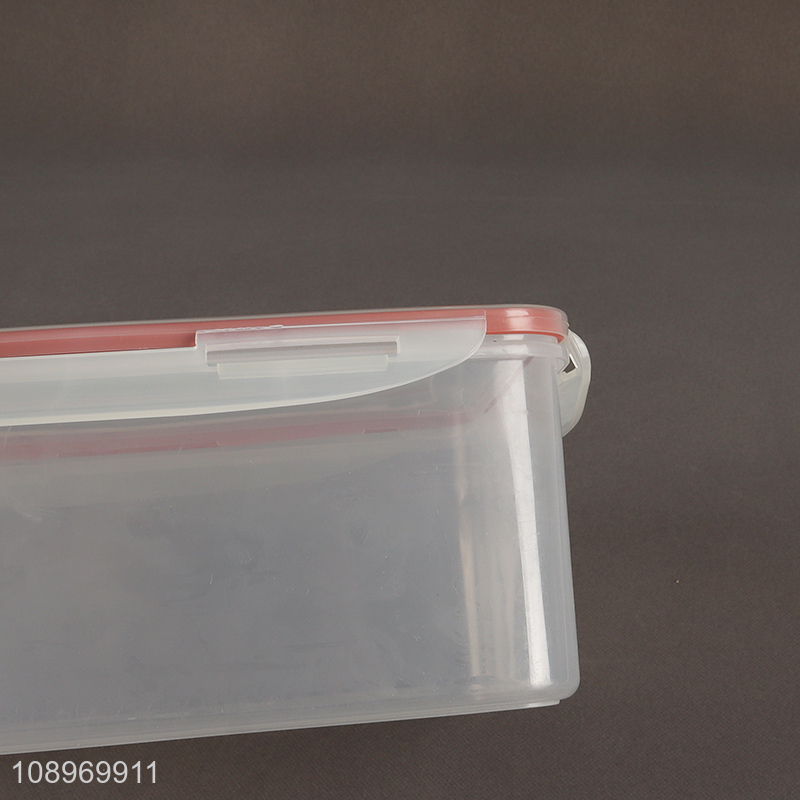 Yiwu market rectangle clear plastic food container storage box