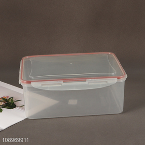 Yiwu market rectangle clear plastic food container storage box