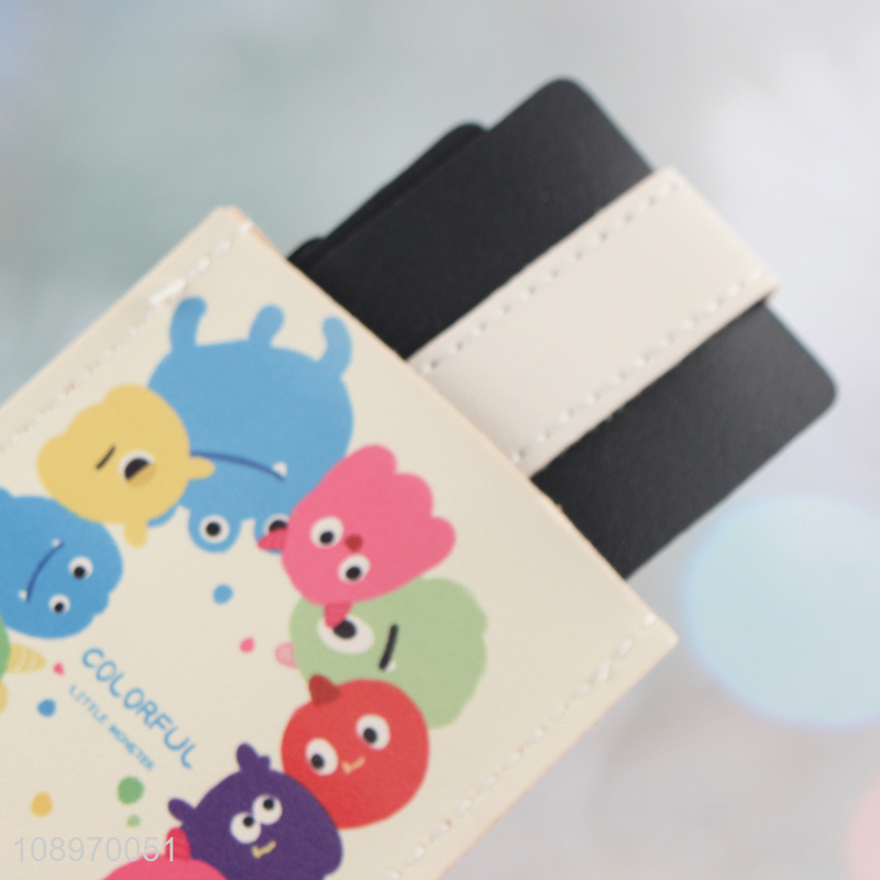 Hot Sale Cartoon PU Leather Credit Card Holder Pull-Out Card Organizer