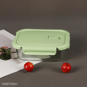 Hot items glass heat-resistant food container lunch box