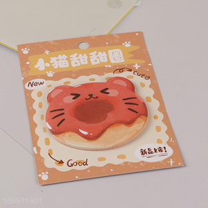 New arrival donut shape cartoon sticky note post-it notes