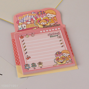 Good selling cartoon school office supplies sticky note wholesale