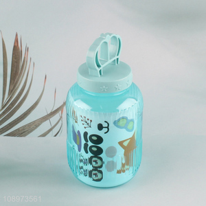 High Quality 450ml Portable Outdoor Kids Plastic Water Bottle