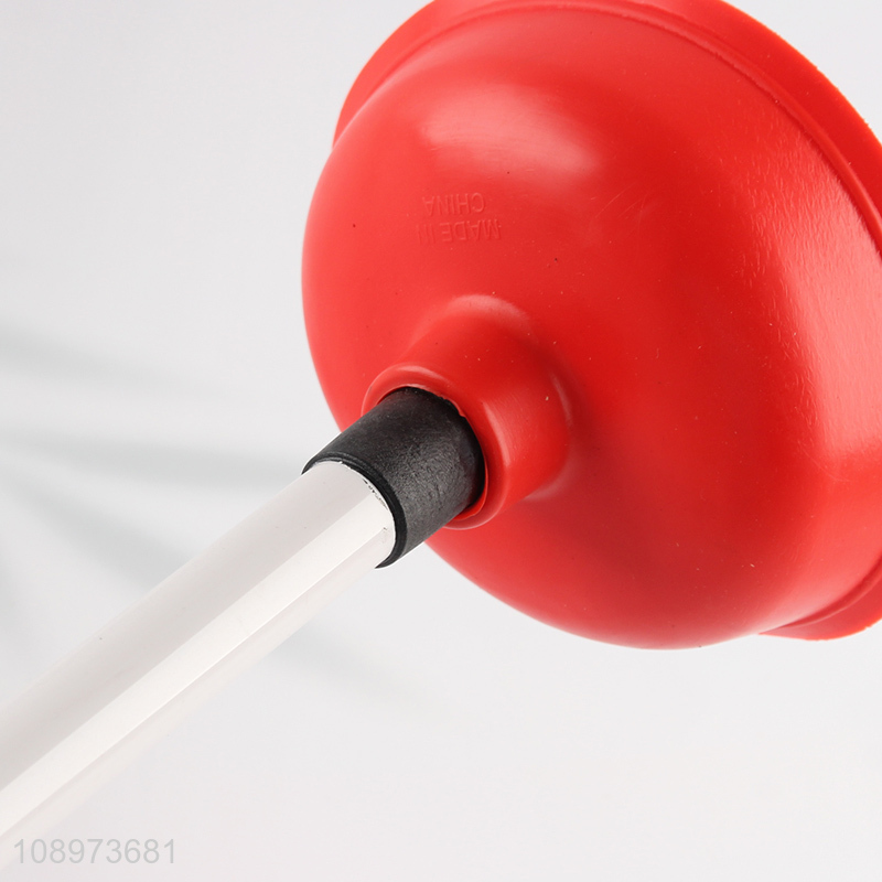 New Arrival Durable Toilet Plunger with Long Plastic Handle