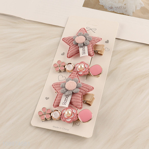 New Product 4PCS Cute Hair Clips Set Non-Slip Hairpins Set