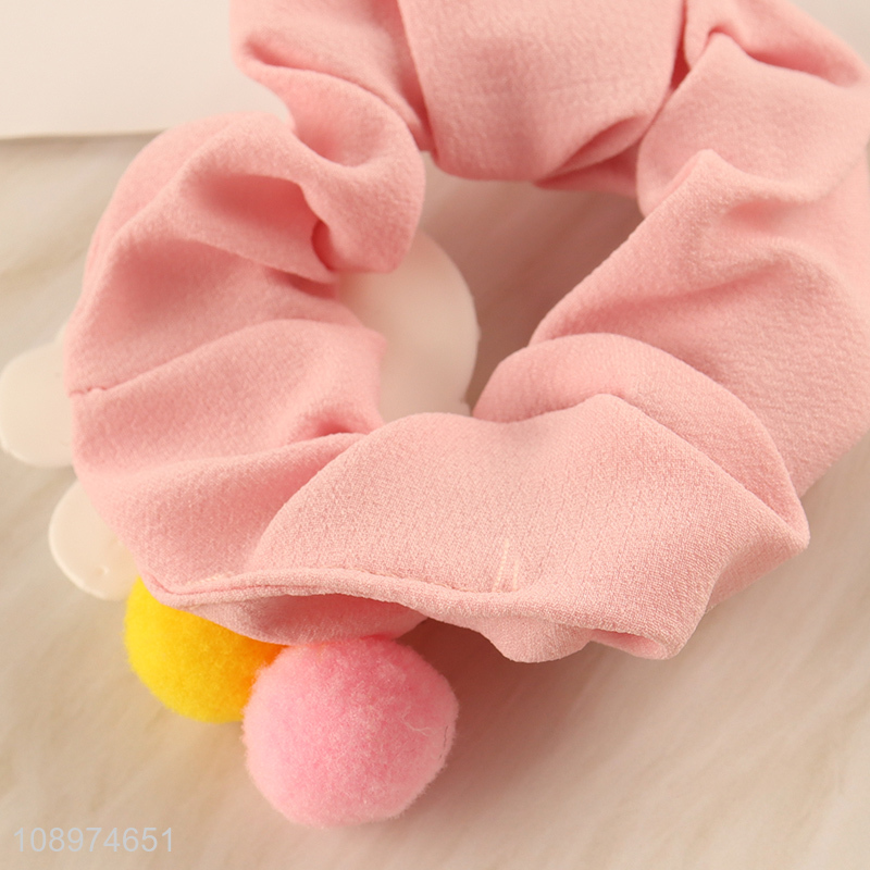 New Arrival Cute Hair Scrunchies Kawaii Ponytail Holders for Girls