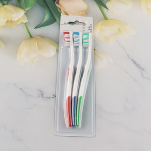 Top products 3pcs adult oral care soft toothbrush set for sale