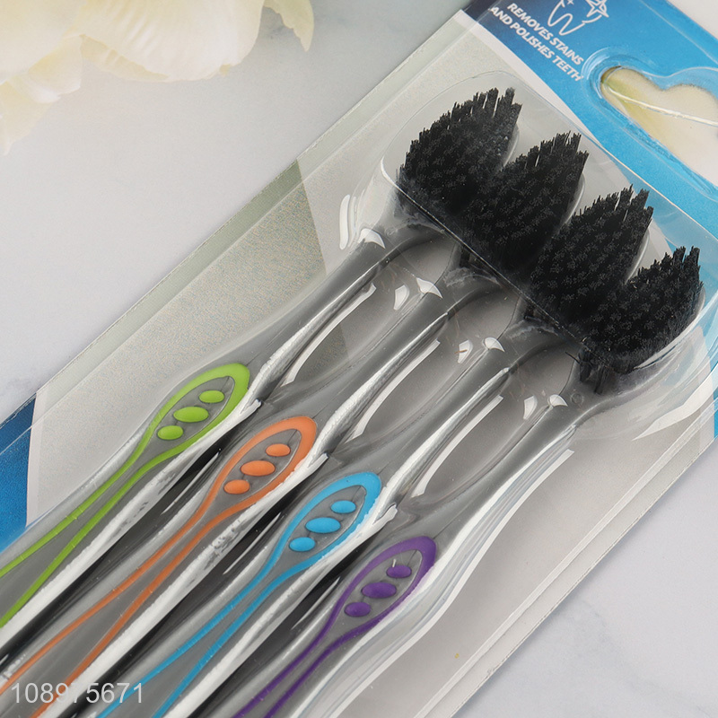 New product 4pcs soft bristle toothbrush set for oral care