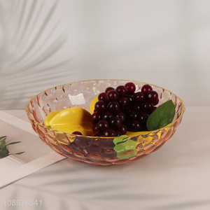 New Product Transparent Modern Plastic Fruit Plate for Home Restaurant