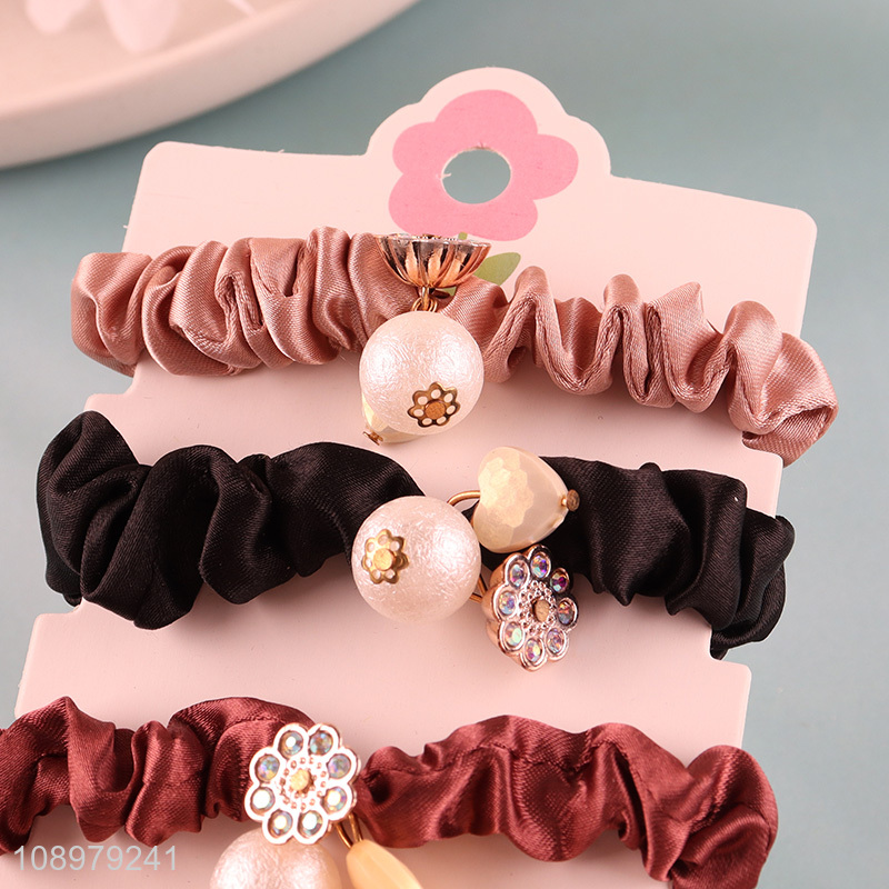 Popular products 5pcs elastic girls hair ring hair rope set