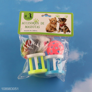 New arrival pet interactive toy rolling bell toy