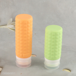 Low price silicone travel toiletries bottle lotion bottle