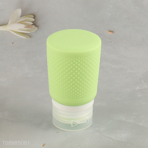 Low price portable silicone bottle travel toiletries bottle