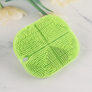 Low price soft silicone body brush bath brush massage brush