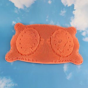 Wholesale silicone shower foot massage mat with suction cups