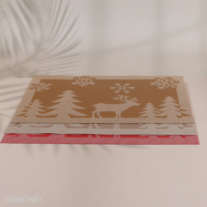 Good Quality Christmas Placemat PVC Table Mat for Dining Table Decor