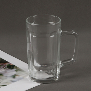 Hot Selling 440m Glass Water Cup Glass Beer Mug Cup With Handle