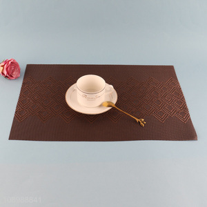 Hot products rectangle brown anti-slip dinner mat place mat for sale