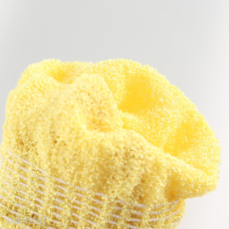 Best selling yellow bath supplies bath gloves wholesale