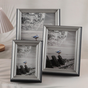 Factory Price Home Ornaments PS Picture Frame Plastic Photo Frame for Decor