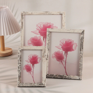 High Quality Distressed Wooden Picture Frame for Home Tabletop Wall Decoration