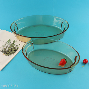 Popular products heat-resistant glass baking pan baking dish baking tray