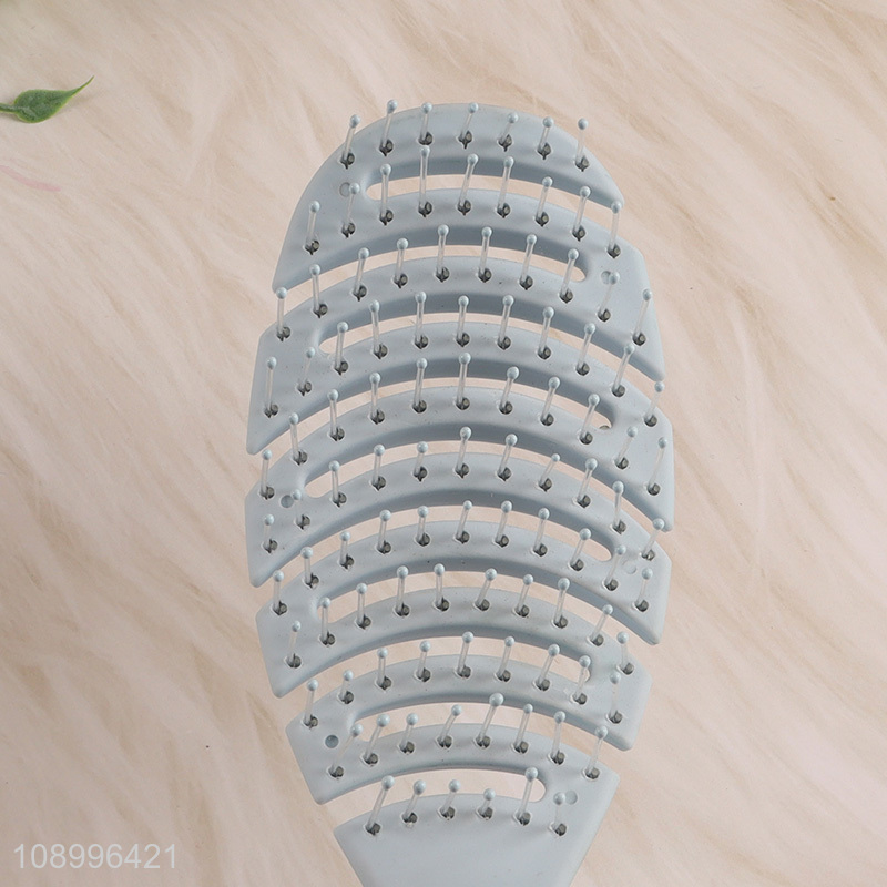 China Imports Curved Vented Detangling Brush for Wet and Dry Hair