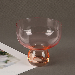 Hot Selling Red Wine Glasses Glass Dessert Cup Ice Cream Cup