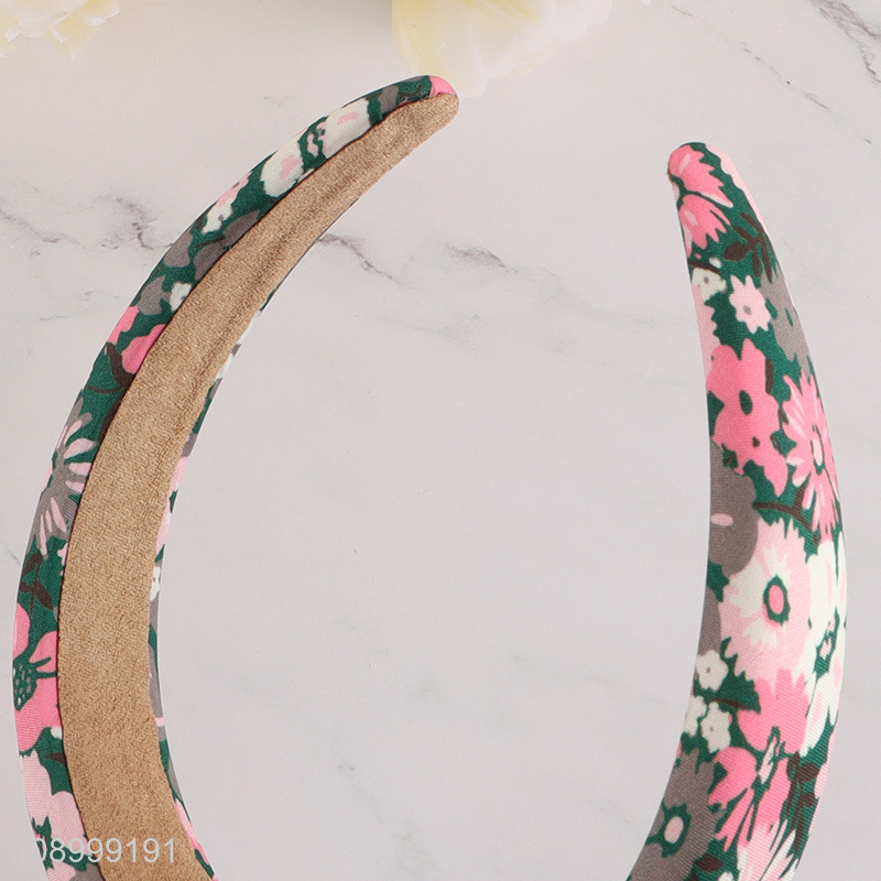 Good Quality Floral Print Headband Hair Hoop Hairband for Women