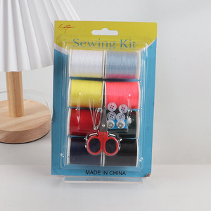 Hot Selling Home Sewing Kit with Sewing Thread, Sewing Needle & Scissors