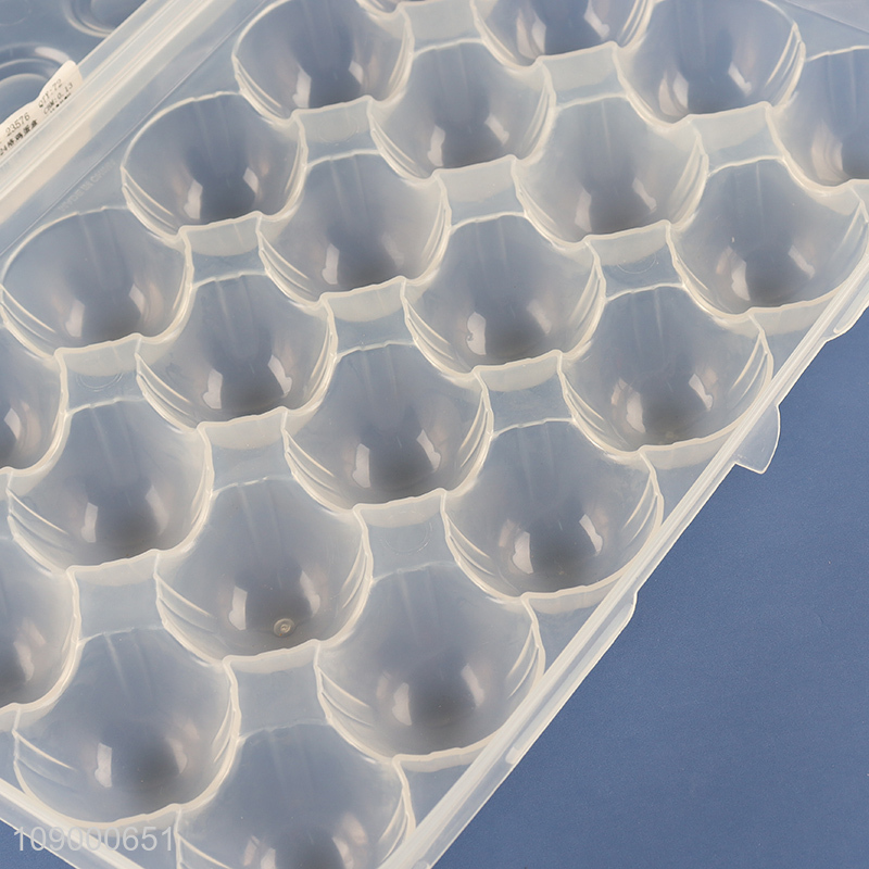 Hot Selling 24 Slots Plastic Egg Holder Egg Storage Container for Fridge