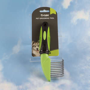 Top selling professional <em>pet</em> dog long teeth <em>pet</em> hair grooming tool wholesale