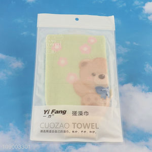 Popular Product Cartoon Bear Bath Shower Gloves for Dead Skin Removal