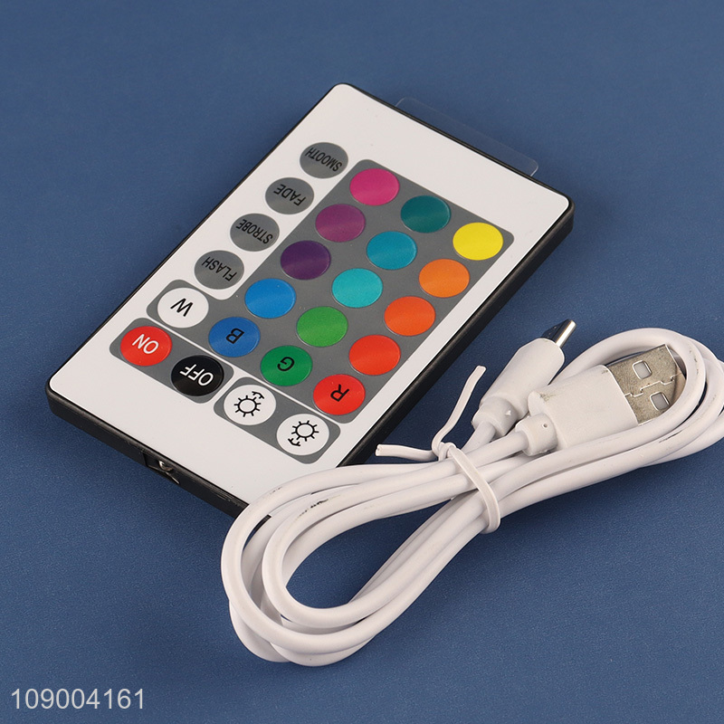 Hot Sale Crystal Table Lamp USB Rechargeable RGB Remote & Touch Control Rose Night Lamp