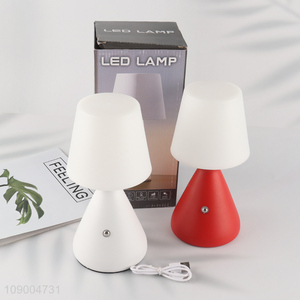 Factory Price 3 Colors Stepless Dimmable Led Cordless Table <em>Lamp</em> USB Charging Night <em>Light</em>