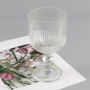 Factory supply retro striped goblets <em>glass</em> <em>cup</em> wine glasses champagne glasses