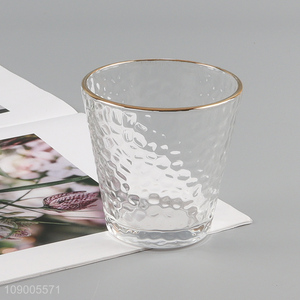 Factory price clear glass water cup coffee cup water mug for sale