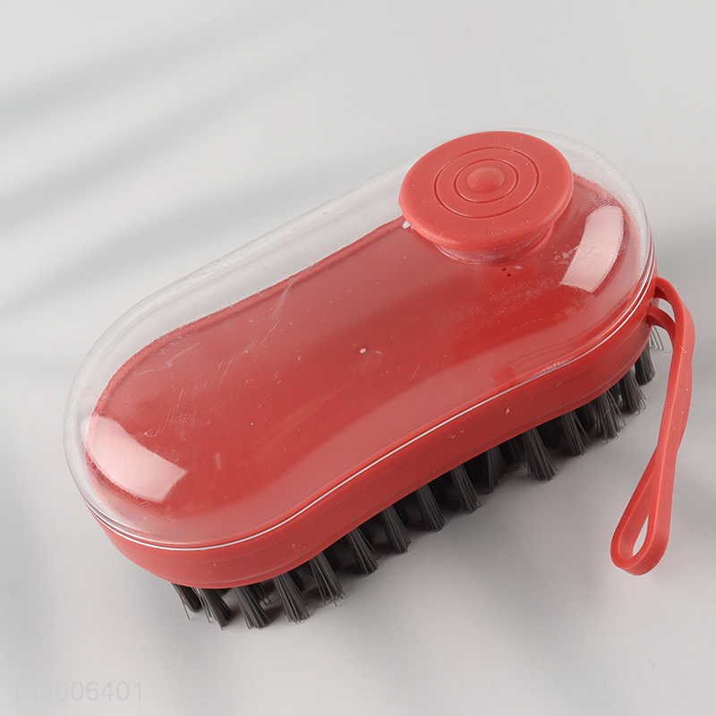 Hot Selling 3-In-1 Scrubbing Brush with Soap Dispenser for Clothes Shoes Washing