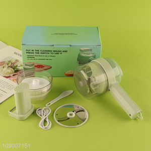 China Product Electric Vegetable Cutter Set Food Chopper for Apple Garlic