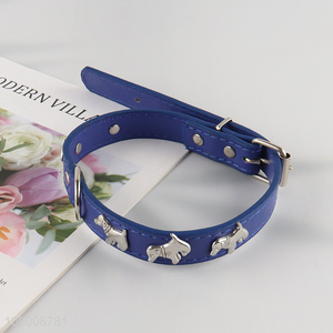 New Product Adjustable Heavy Duty Pu Leather Dog Collar Pet Collar