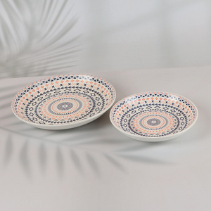 New arrival round home hotel ceramic <em>plate</em> delicate fruits <em>plate</em>