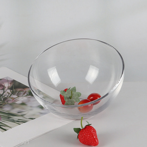 China factory clear glass snack fruits bowl salad bowl for sale