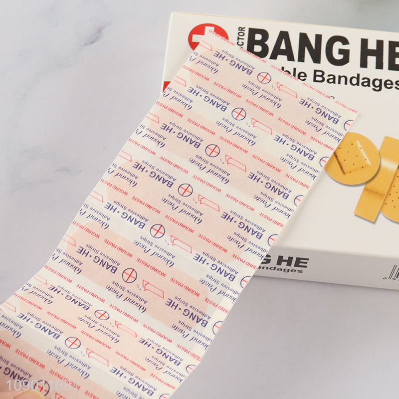 Good Quality 100PCS Adhesive Bandages First Aid and Wound Care Supplies