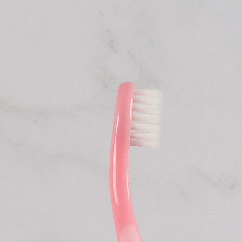 China factory pink soft baby oral care mini toothbrush for sale