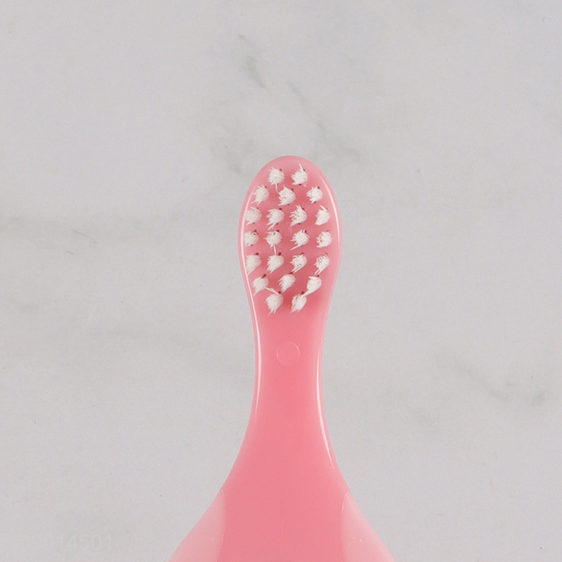 China factory pink soft baby oral care mini toothbrush for sale