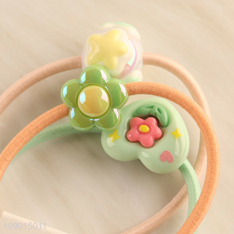 Online Wholesale 3PCS Kids Toddlers Hair Ties Cute Ponytail Holders