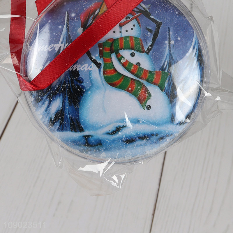 Yiwu market xmas tree hanging ornaments mini photo frame ball