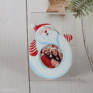 Hot items Santa Claus shape hanging photo frame for Christmas ornaments decoration