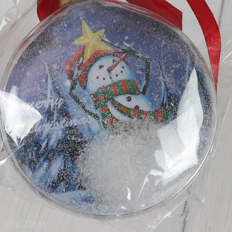 Yiwu market xmas tree hanging ornaments mini photo frame ball