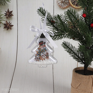 Top sale xmas tree shape Christmas hanging ornaments photo frame